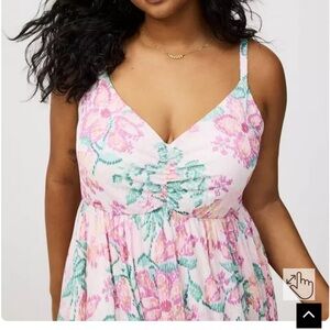 Torrid - Sleeveless Tie-Back Midi Dress - Size 2